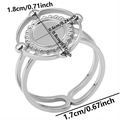 Specifiche dettagliate sulle dimensioni dell'anello ovale in acciaio inossidabile - J426 / Color Acciaio