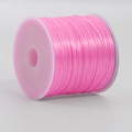 Spool of bright pink elastic crystal string for DIY beaded jewelry and bracelets - 46m/Roll / Pink