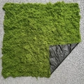 Artificial moss lawn mat with vibrant green fibers and durable black backing - 0.5x1m / Dark Color