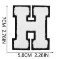 Letter H White
