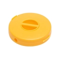 Organizador de cables circular amarillo con mango giratorio para cables de cocina - Caja Redonda de Almacenamiento de Cables / Amarillo