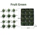 Set di 12 palline di Natale verde frutta con finiture opache e strutturate - Set da 12 / Verde Frutta