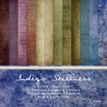 Indigo Stillness 6x6 inch paper pad with 12 vintage designs on 160gsm cardstock - R2326a 24 Sheets