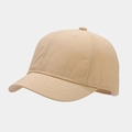 Side view of beige quick-dry baseball cap with structured panels and curved visor - Adjustable / Khaki