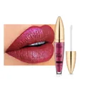 Lucidalabbra opaco Pudaier tonalità 16 rosso bacca scintillante con tappo dorato - 16# Rosso Bacca Glitter