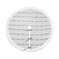 48-inch grey knit Christmas tree skirt with plush snowflake border and ties - White Snowflake Tree Skirt / 120CM/48 Inch