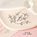 Detail view of vintage silver alloy crucifix charm with 12x22mm size for DIY earrings - Cross Style 08 / Antique Silver