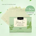 Green tea fragrance oil absorbing tissues for face, 100 sheets in a light green box - Green Tea Scent / 100 Sheets/Box
