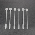Detailed view of 6-piece clear dual-head mixing spatulas for DIY resin crafting - Plastic Stirring Rods (6pcs)