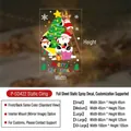 Christmas Santa window stickers showing five different sizes from small to extra large - Small (30x45cm) / Colorful