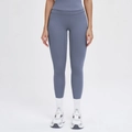 Slim fit high waisted slate blue yoga leggings with premium matte moisture wicking fabric - S / Bottoms / Dusty Blue