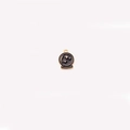 Dettaglio del ciondolo a sfera di cristallo in smalto nero gotico con luna e stelle d'oro - 3# Sfera di Cristallo in Smalto Nero