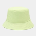 Minimalist bucket hat for women and men in a fresh light green cotton finish - M (56-58cm) / Light Green