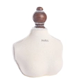 Mini beige bust mannequin jewelry display stand with Paris print and wood trim - Small / Beige Small with Text