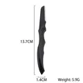 Foldable black eyebrow razor with micro-guard blade and ergonomic handle design - Black Foldable Eyebrow Razor