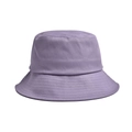 Close-up of lavender purple cotton fisherman hat showing twill fabric and stitching details - Adult Head Circumference: 56-60CM / Purple