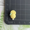 Macro shot of 1.8cm resin pineapple popsicle charm for DIY hair clips and jewelry making - Yellow Pineapple Popsicle