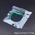 Transparent PVC zip lock jewelry storage bag 11x11cm for bracelets and beads - 11*11cm (100 Pcs)