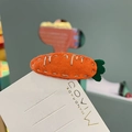 Süße Karotten Filz Haarklammer für Damen und Kinder, schöne orange Haarspange Zubehör. - Orangerot