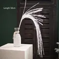 58cm Artificial white frosted berry branch for elegant winter Christmas home decoration - White Long Branch / 58cm