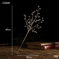 Golden acrylic crystal branch decoration, 40cm height Christmas tree filler ornament - 40CM Gold Branch