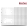 Transparent 4-pocket loose-leaf binder inserts for the 100 envelope savings challenge - 25pcs 4-Pocket Pages + 1pc Single Page / Transparent Accessories