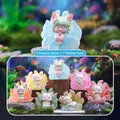 Dreamy Q-version nine-tailed fox blind box collectible figurine set in magic forest - 0251 The Legend Of The Mountain And Sea Fox Box 6 / Full Box Set