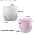 Silicone mold for bronze face planter with measurements 12.1cm height and 11cm diameter - Bronze Face-Holding Flower Pot Mold (D4142)