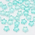 Star-shaped 10mm sea blue crystal glass pendant with sparkling glitter for DIY jewelry - Blue Green Gold Powder
