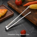 Mittlere 24cm Edelstahl Servierzange für Grill und Eis im minimalistischen Design - Mittel (304 Edelstahl)