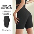 Short de cyclisme fitness taille haute noir étoilé pour femme avec effet push-up - S / Pantalon 5 points noir étoilé