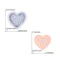 Détail du moule en silicone pour couvercle de boîte cœur avec texte Love You - Moule de Couvercle de Rangement Cœur Love
