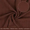 Dark brown knit fabric wrapping material for Christmas gifts and flower bouquets - 1.65*0.5m / Dark Coffee