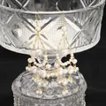 Elegant multi-layered freshwater pearl dangle earrings with gold chains for women - Waterdrop Tassel Earrings