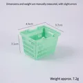 Mini cestino per la spesa verde chiaro con doppi manici per casa delle bambole - Verde-Cestino della spesa