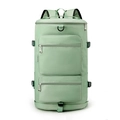 Mint green versatile fitness travel bag with multiple zipper pockets for storage - Green