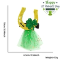 St. Patrick's Day Haarklammer mit goldenem Hufeisen und grünem Kleeblatt-Detail - Einheitsgröße / Hufeisen Stil