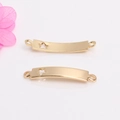14k gold filled heart bracelet connector with star cutout for DIY jewelry making - Star - 14k Gold