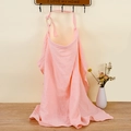 Pink muslin cotton nursing cover with adjustable neck strap and rigid neckline detail - Pink Design 4