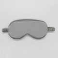 Silk-like silver gray sleep mask with elastic strap for travel and light blocking - Business Gray 53#