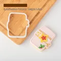 Gift book shaped cookie cutter with holly icing detail, size 7x8.2cm for festive baking - PC0255-Gift Book Cutter