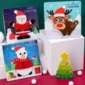 3D wooden Christmas puzzle set with Santa, Reindeer, Snowman, and Xmas Tree designs - Christmas Tree Puzzle
