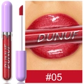 Lucidalabbra idratante lucido DUNUF nella tonalità #05 rosso vibrante con finitura shimmer - 05 Rosso Brillante Scintillante