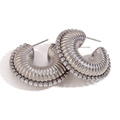 Welliges Strass Stil (E7505) / Silber