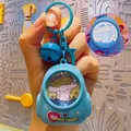 Light blue Cinnamoroll schoolbag-shaped glowing keychain with small bell and hook - Glowing Mini Backpack-Blue Dog