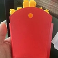 Creative french fries shaped food sealing clip in red and yellow silicone material - 12pcs Boxed Without Magnet