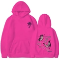 Sweat à capuche rose avec imprimé 'To Live For the Hope of it All' et motif papillon - S / Hauts / Rouge Rose