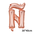 Palloncino a lettera N in alluminio oro rosa 16 pollici per festa 30x40cm decoro - Lettera Spagnola Ñ / Oro rosa