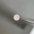 Sparkling round cut light purple gemstone stud earring in titanium steel for women - 6mm Rose Opal (Single Piece)
