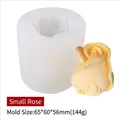 Small rose silicone mold for DIY candles and ice with specific dimensions of 65x60x56mm - Small Rose